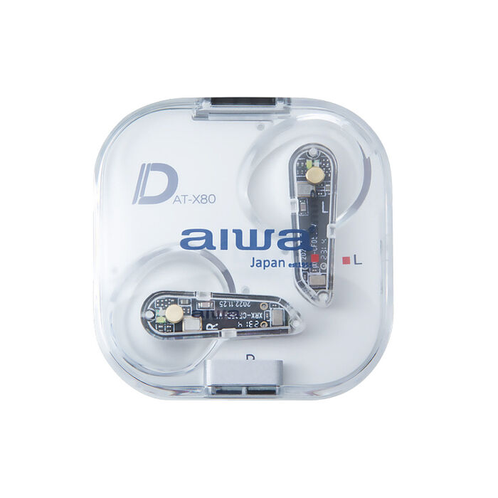 AIWA愛華 真無線藍芽耳機 AT-X80D (黑/紅/白色)白色