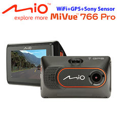 Mio MiVue 766ProWiFi Sony Sensor+GPS行車記錄器+16G+點煙器+擦拭布+保護袋
