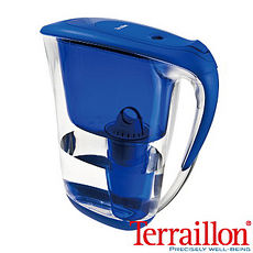 【Terraillon】法國巴芙蘿堤2.1L濾水壺-藍色(附濾芯X1)