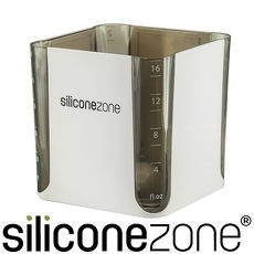【Siliconezone】施理康520ml耐熱立方造型計量杯&計量匙-黑色