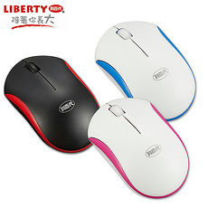 【LIBERTY利百代】精靈劍舞-光學無線滑鼠白紅