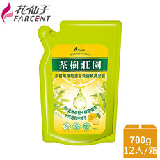 整箱購買【花仙子】茶樹莊園-茶樹檸檬超濃縮700g洗碗精補充包12入