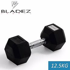 【Bladez】六角包膠啞鈴-12.5Kg