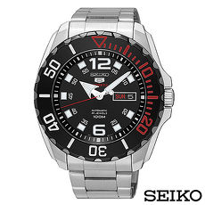 SEIKO精工 精工5號運動風夜光機械錶 SRPB35K1