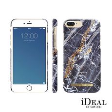 iDeal of Sweden iPhone 8/7/6 Plus 瑞典大理石紋手機保護殼-挪威蓋倫格藍金