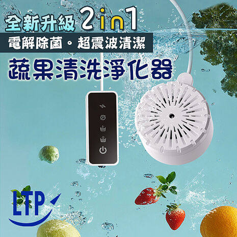 LTP 全新升級超震波清潔 電解除菌 蔬果清洗淨化器HOW01
