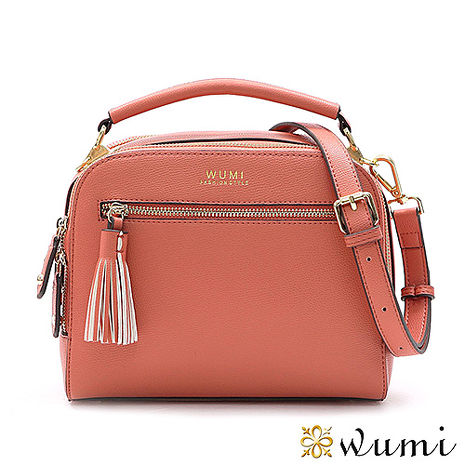 WuMi 無米 桃樂絲雙隔層ㄇ型包 共三色蜜桃粉