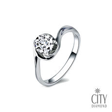 City Diamond『浪漫星晴』50分鑽石戒指/求婚戒指/鑽戒(預購)#8.5