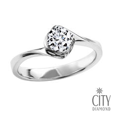City Diamond『玫瑰心情』50分鑽石戒指/求婚戒指/鑽戒(預購)#11