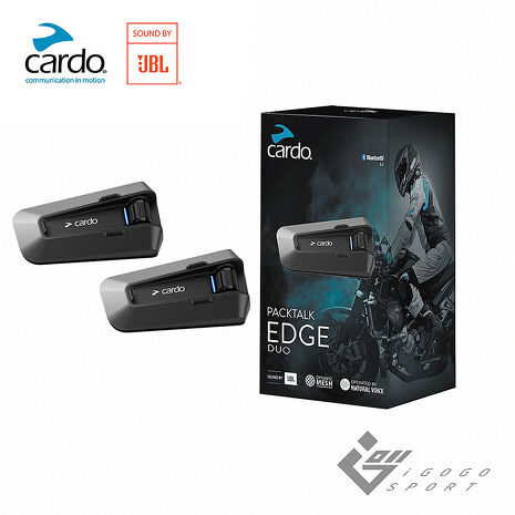 Cardo PACKTALK EDGE 安全帽通訊藍牙耳機 (雙入組)