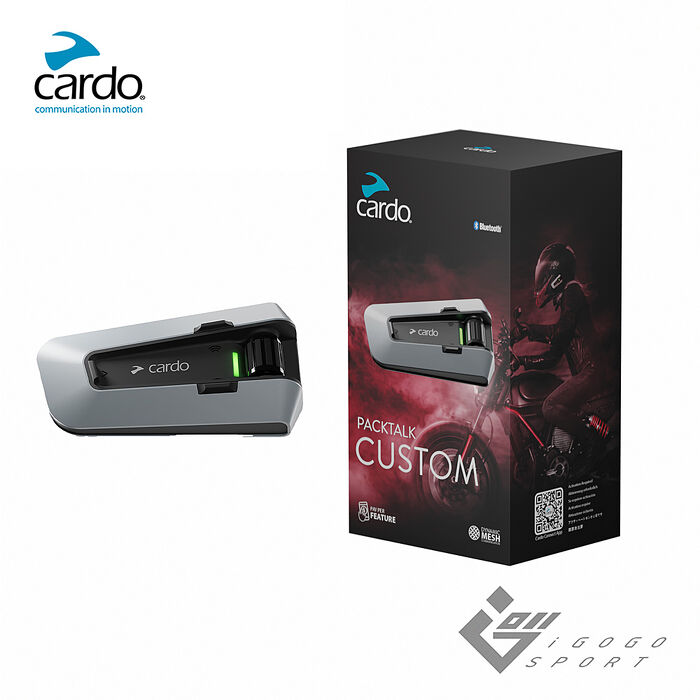 Cardo PACKTALK CUSTOM 安全帽通訊藍牙耳機 (單入組)