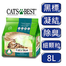 德國凱優CAT’S BEST.強效除臭木屑砂8L(凝結)2包入