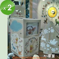【迪士尼】 小熊維尼捲捲壁貼心情篇 (12x70cm盒裝)2入組