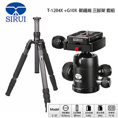 送手機夾~【Sirui 思銳】T-1204X+G10X TX系列 碳纖維 三腳架 雲台套組(T1204 公司貨)