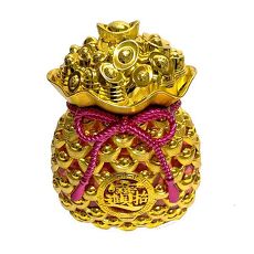 【摩達客】農曆春節新年元宵 {簍空招財金元寶金錢如意袋糖果盒} 擺飾/桌飾/收納盒