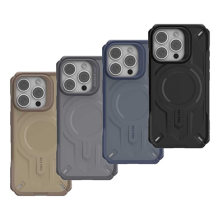 JTL / JTLEGEND iPhone 16 Pro/ 16 Pro Max REX Pro Kooling散熱超軍規防摔殼16 Pro Max 卡其