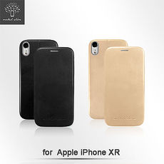 Metal-Slim Apple iPhone XR 彈力皮紋磁吸TPU皮套
