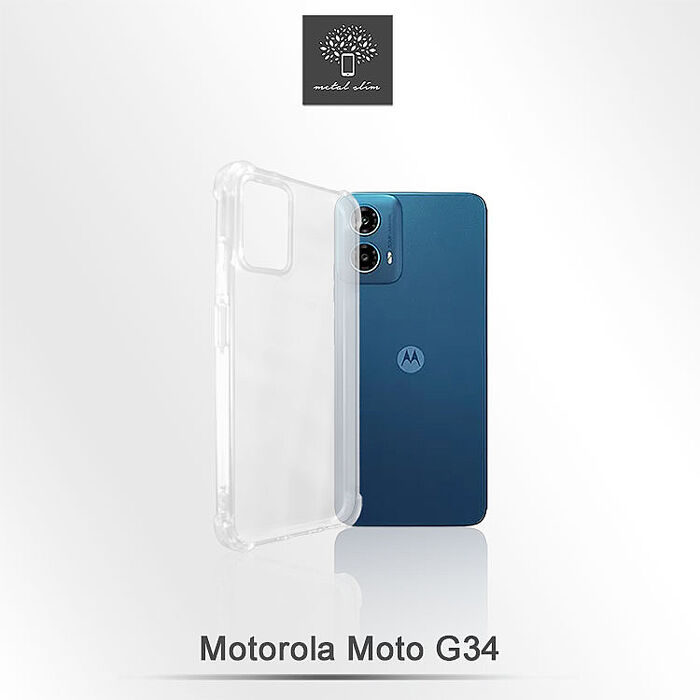Metal-Slim Motorola Moto G34 強化軍規防摔抗震手機殼