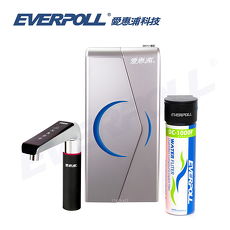 【EVERPOLL 愛惠浦科技】廚下型雙溫UV觸控飲水機+單道雙效複合式淨水器 EVB-298+DC-1000
