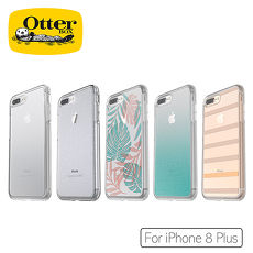 OtterBox iPhone 7 Plus/8 Plus 炫彩幾何透明保護殼霧彩條紋56918