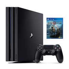 PS4 Pro主機CUH-7218系列1TB-黑+戰神 God of War-中文版