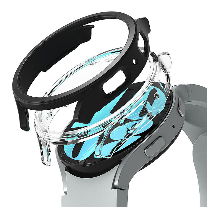 Rearth Ringke 三星 Galaxy Watch 6 手錶輕薄保護套40mm 1透1銀