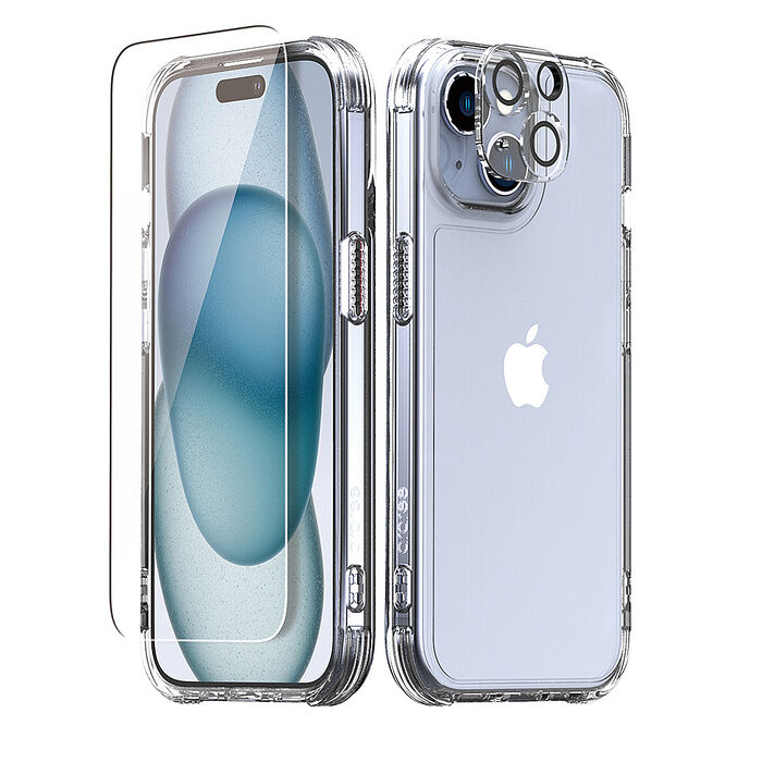 Araree Apple iPhone 15 系列 保護殼+保護貼(3合1超值組)iPhone 15 Plus