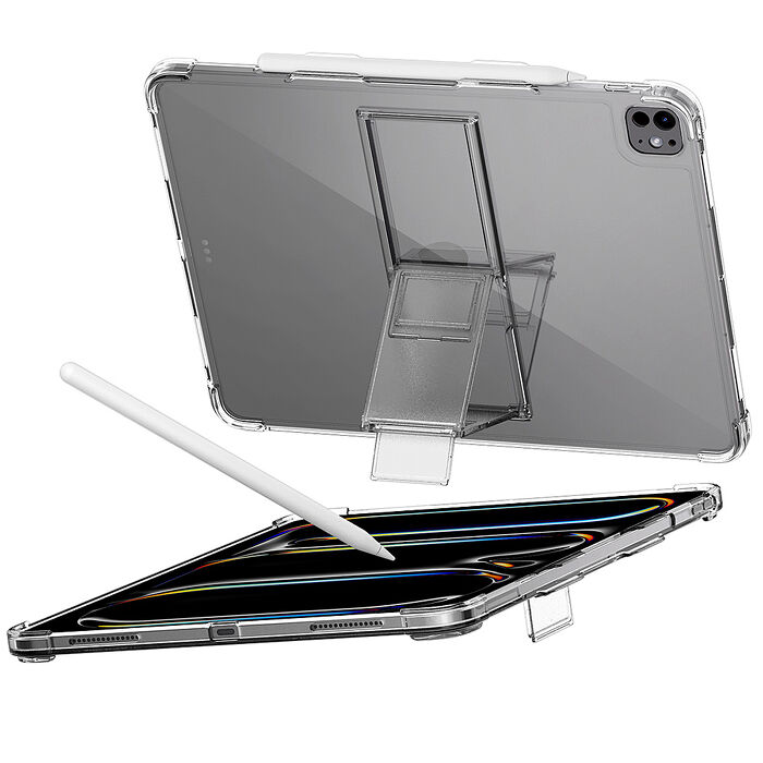 Araree Apple iPad Pro 13寸 (2024) 抗震支架保護殼透黑