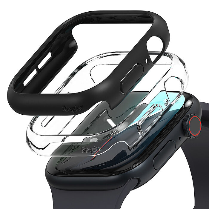 Rearth Ringke Apple Watch 10代 42/46mm 輕薄保護殼42mm1透1淺灰