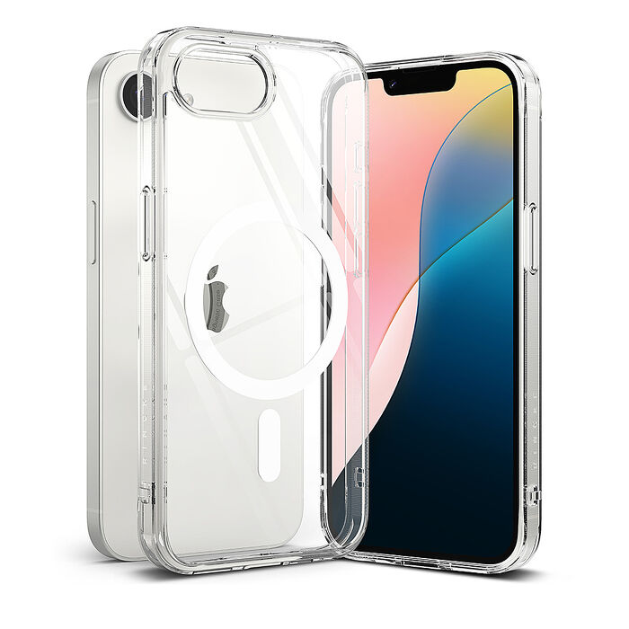 Rearth Apple iPhone 16e (Ringke Magnetic) 磁吸式保護殼(透明)