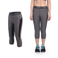 【UNDER ARMOUR】HG COOLSWITCH女緊身七分褲- 路跑 灰黑