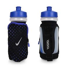【NIKE】輕量跑步手拿水壺20OZ-單車 自行車 慢跑 路跑 運動 訓練 藍黑
