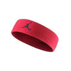 【NIKE】JORDAN JUMPMAN 單色頭帶-飛人喬登 籃球 NBA 一條入 紅黑F