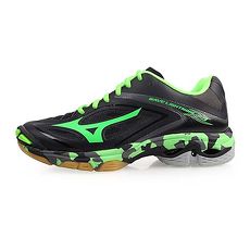 【MIZUNO】WAVE LIGHTNING Z3 男排球鞋-美津濃 黑綠