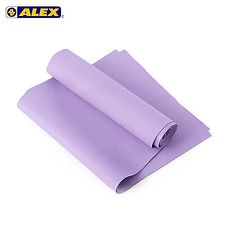 【ALEX】伸展彈力帶厚度0.5MM-瑜珈繩 健身阻力帶 彈力繩 拉力帶 訓練帶 紫