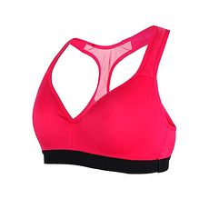 【MIZUNO】BG 女運動內衣-運動背心 健身 訓練 慢跑 路跑 瑜珈 美津濃 桃紅黑