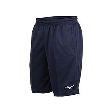 【MIZUNO】男針織短褲-路跑 慢跑 健身 訓練 五分褲 美津濃 丈青白