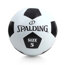 【SPALDING】足球-5號球 戶外 訓練 斯伯丁 黑白F