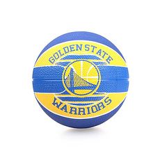 【SPALDING】WARRIORS SZ3 兒童-勇士 籃球-3號球 隊徽球 斯伯丁 藍黃