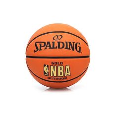 【SPALDING】NBA-RUBBER 7號籃球-室外球 斯伯丁 橘金