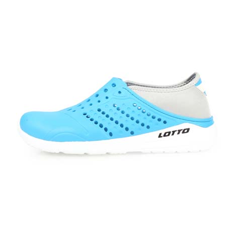 【LOTTO】男女潮流洞洞鞋-游泳 海邊 水陸鞋 懶人鞋 水藍灰