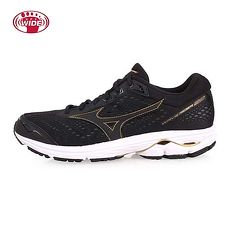 【MIZUNO】WAVE RIDER 22 SW 男慢跑鞋-WIDE-路跑 美津濃 黑金
