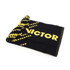【VICTOR】運動毛巾-羽球 勝利 慢跑 路跑 游泳 黑黃