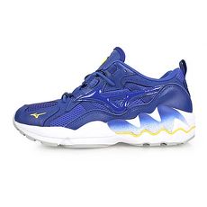 【MIZUNO】WAVE RIDER 1 男1906系列休閒慢跑鞋-美津濃 藍黃