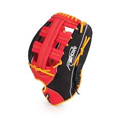 【MIZUNO】壘球手套-外野手用-棒球 壘球 美津濃 黑紅黃