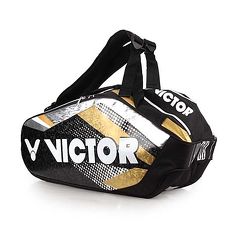 【VICTOR】12支裝羽拍包-羽球 羽毛球 球拍包 勝利 黑白金銀