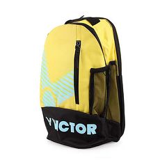 【VICTOR】雙肩後背包-球拍包 雙肩包 肩背包 勝利 黃黑藍