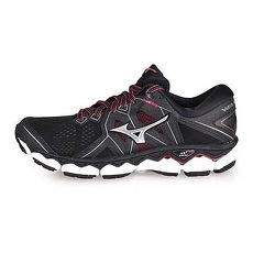 【MIZUNO】WAVE SKY 2 女慢跑鞋-路跑 美津濃 黑灰紫紅