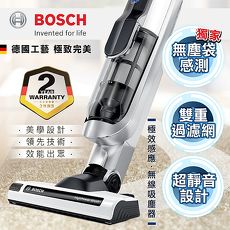★贈配送組+衣物壓縮收納袋【BOSCH 德國博世】極效感應 25.2V 無線吸塵器/白色BCH6AT25TW