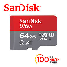 SanDisk Ultra Micro SD 64G 100Mb/s記憶卡